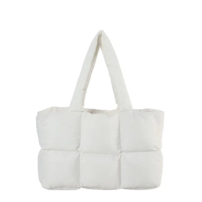 Quilted Tote Bag, soft Nylon, large capicity
