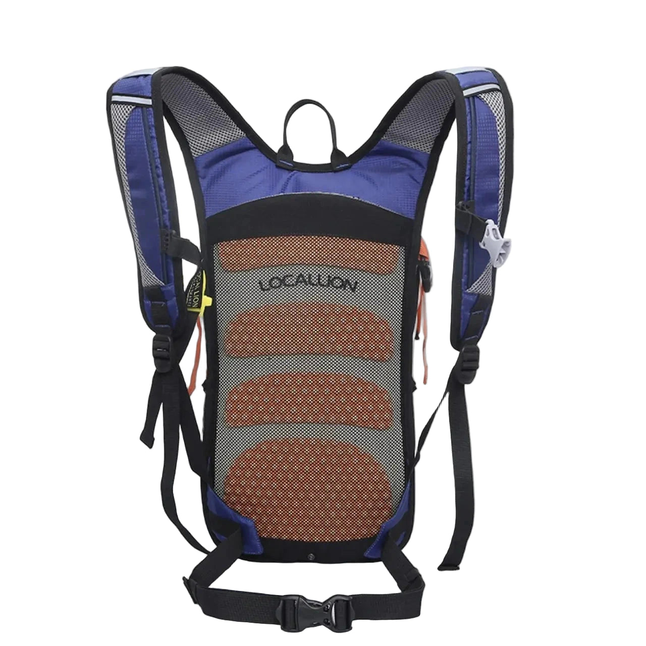 Backpack with hydration bladder on a white background